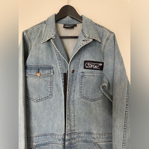 Denim jumpsuit, work suit, coverall; made in USA Woman owned company - Picture 4 of 16